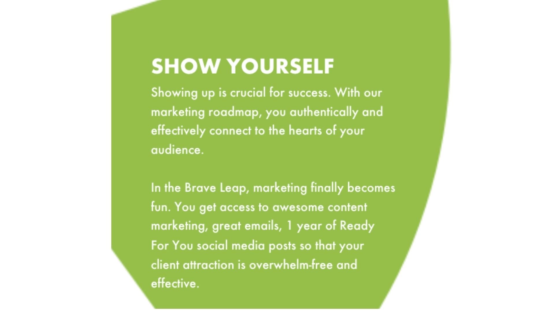Show Yourself Brave Leap