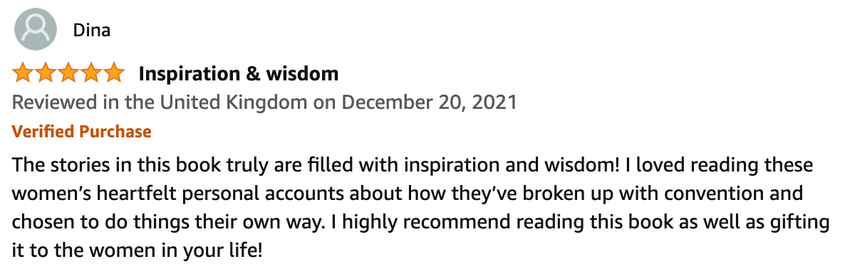 strong and free bestselling book testimonial esther de charon 1
