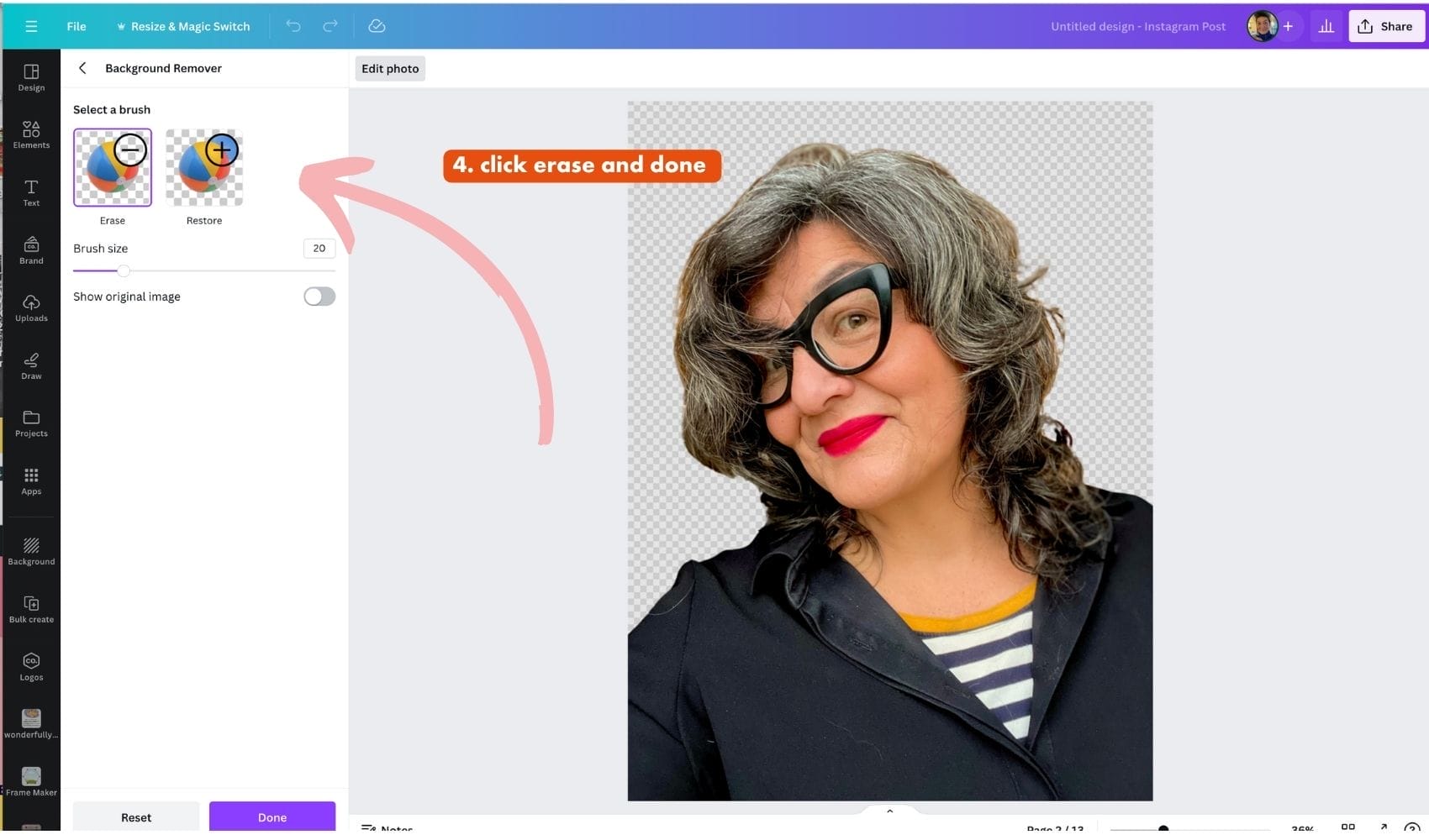 How to create a white line around your profile picture 2 Canva Tutorial