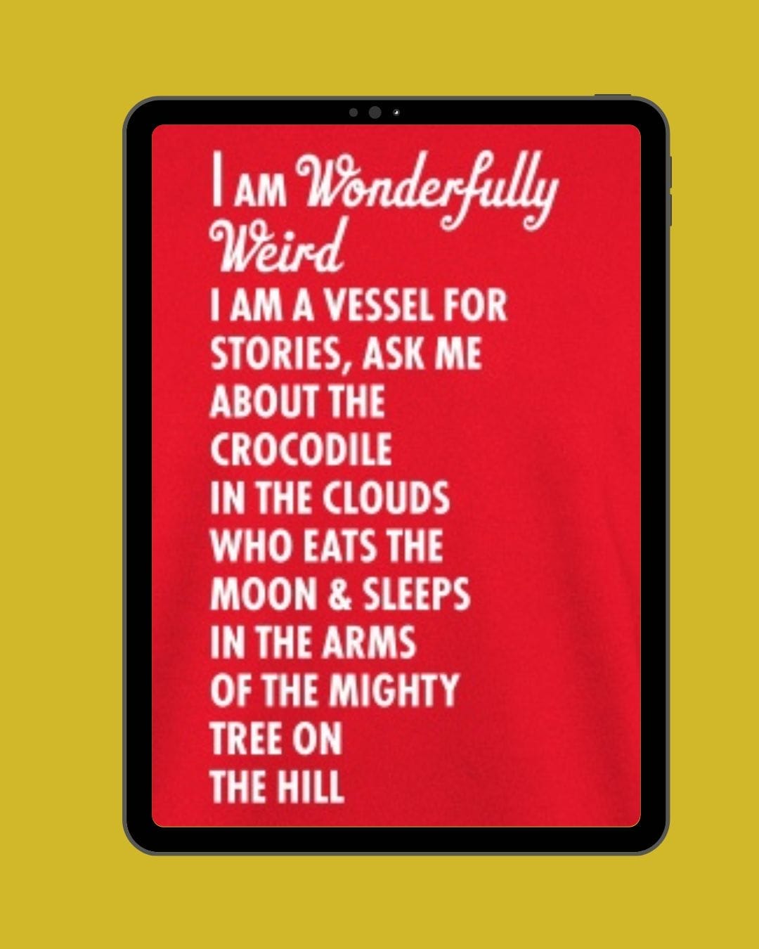 wonderfully weird -storyteller