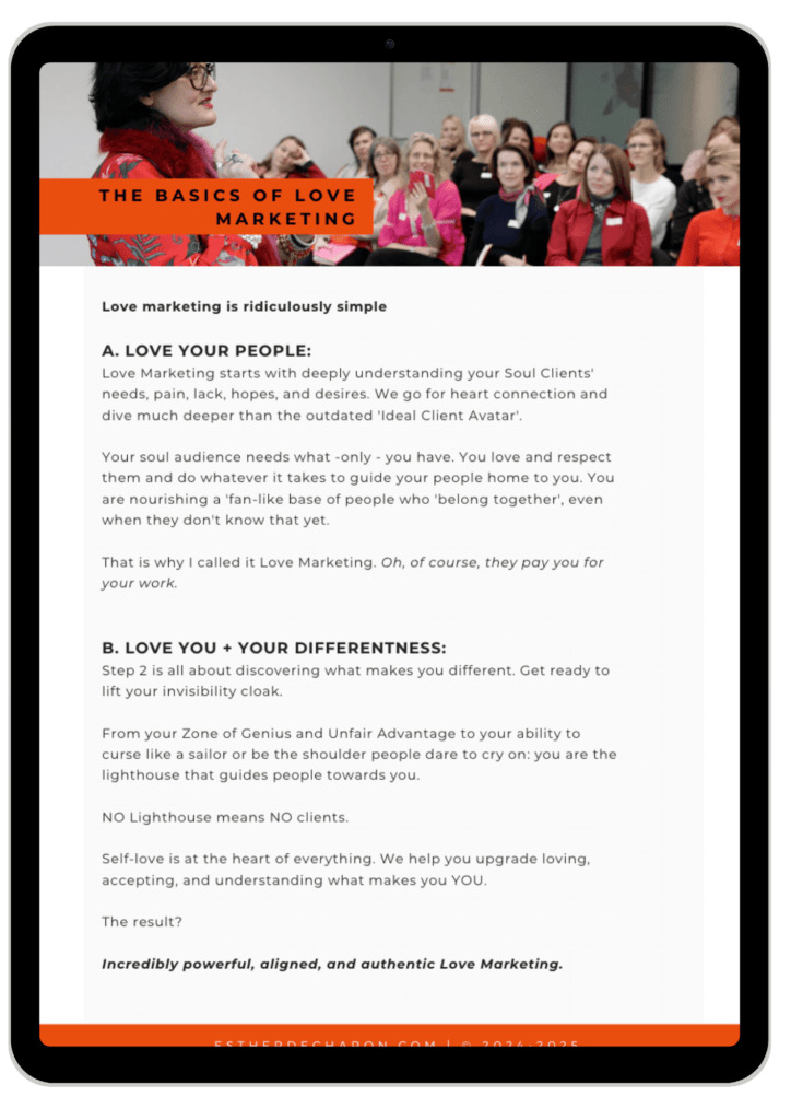Lovemarketing Audience and You