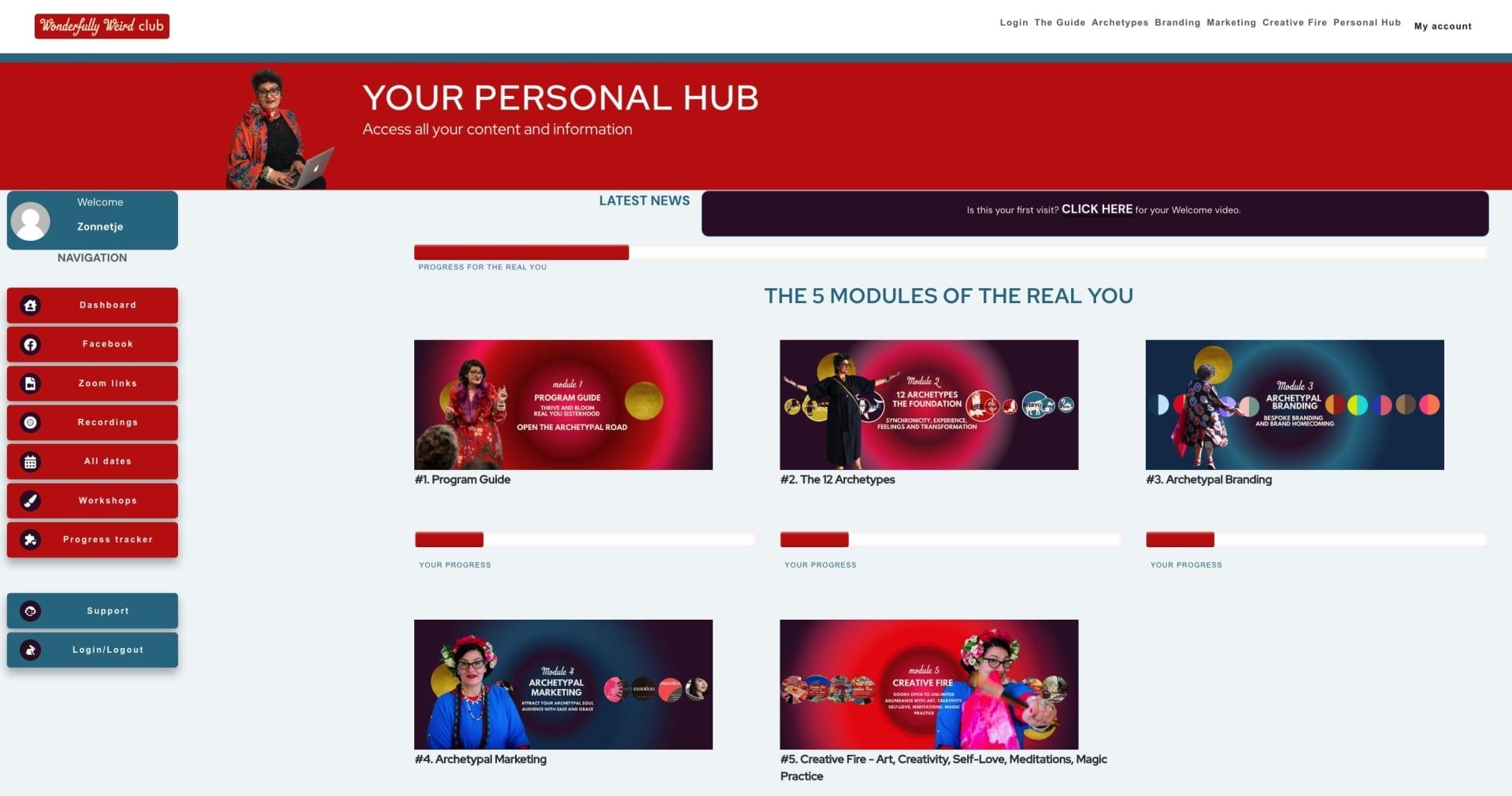 The Real You Personal Hub